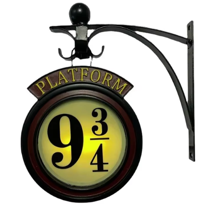 Luz de presença Luminária da Estação Plataforma 9 3/4 Harry Potter